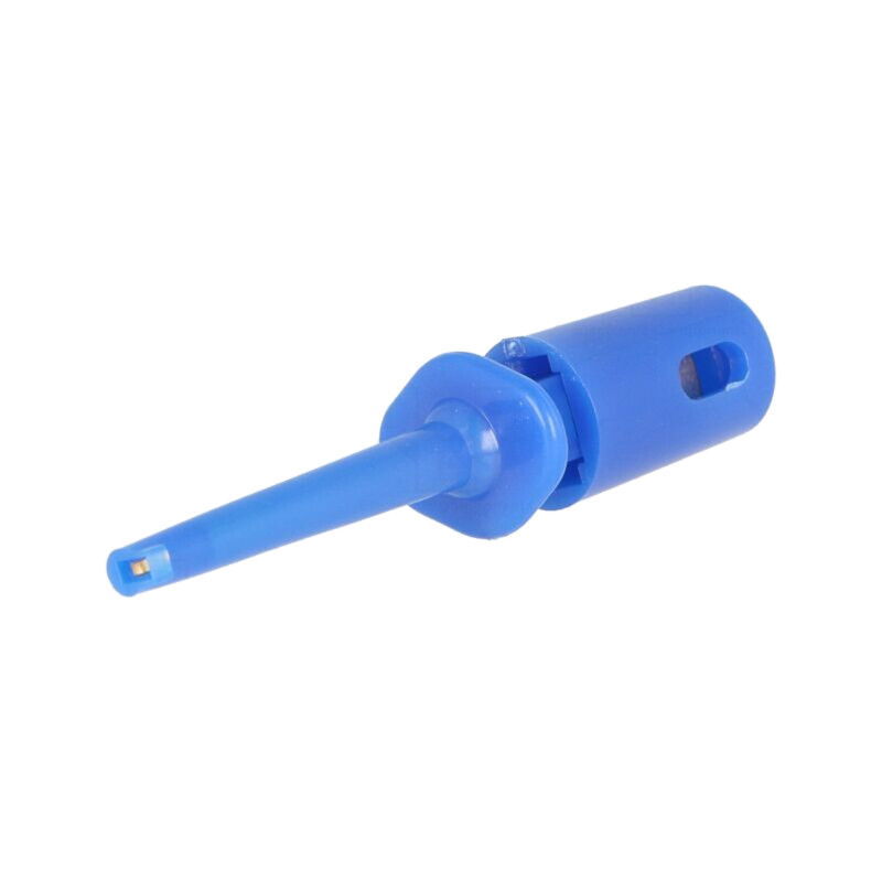 Clips de măsurare; cu cârlig; 0,3A; 60VDC; albastră Clips de măsurare; cu cârlig; 0,3A; 60VDC; albastră