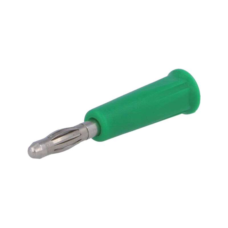 Conector: banană 4mm; mufă; 24A; 30VAC; 60VDC; verde; neizolat