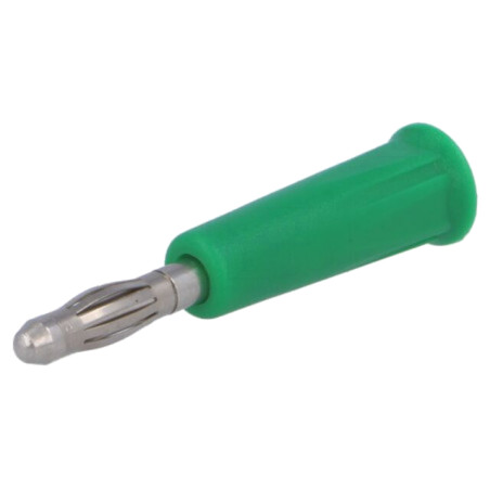 Conector: banană 4mm; mufă; 24A; 30VAC; 60VDC; verde; neizolat