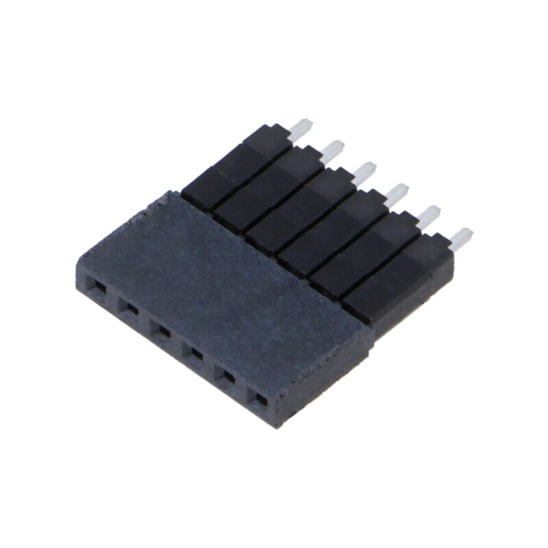 Conector: şiruri pini; tată; PIN: 6; 2,54mm; cositorit; THT; soclu Conector: şiruri pini; tată; PIN: 6; 2,54mm; cositorit; THT; soclu