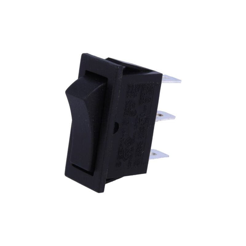 ROCKER; SPDT; Poz: 2; ON-ON; 10A/250VAC; neagră; fără; R13-91-AC ROCKER; SPDT; Poz: 2; ON-ON; 10A/250VAC; neagră; fără; R13-91-AC