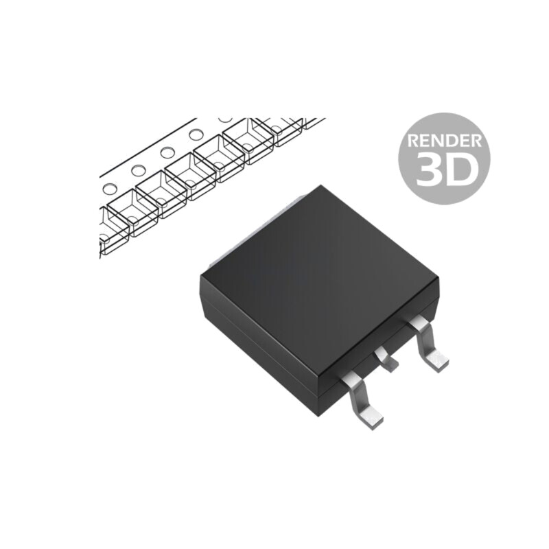 IC: stabilizator de tensiune; LDO,liniar,nereglabil; 3,3V; 1A