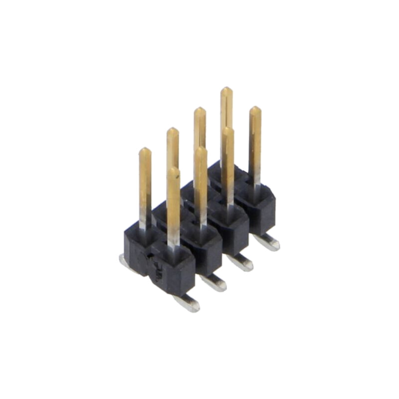 Conector: şiruri pini; tată; PIN: 8; 2,54mm; aurit; SMT; şir pini