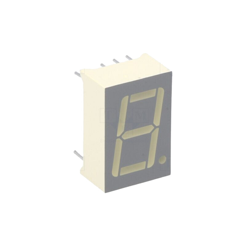 Afişaj: LED; cu 7 segmente; 14,22mm; 0,56"; Nr.car: 1; verde; anod