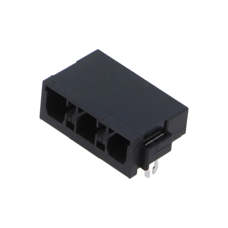 Regletă de conexiuni deconectabilă; 7,62mm; piste: 3; neagră Regletă de conexiuni deconectabilă; 7,62mm; piste: 3; neagră