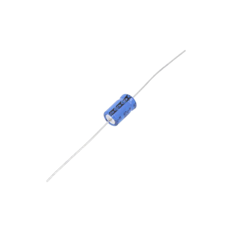 Condensator: electrolitic; THT; 47uF; 40VDC; Ø6x10mm; ±20%; 2500h