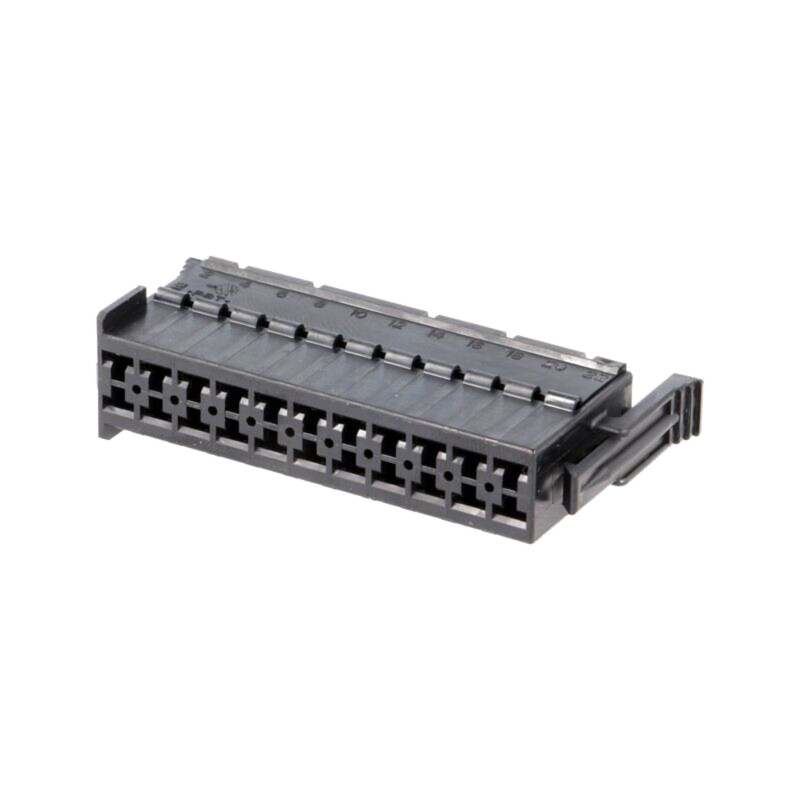Conector: cablu-cablu; mufă; mamă; JPT; pe cablu; PIN: 22; neagră