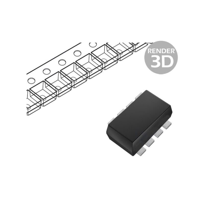 IC: comutator analogic; multiplexor; Ch: 2; SOT-5X3-8; 1,6÷5,5VDC IC: comutator analogic; multiplexor; Ch: 2; SOT-5X3-8; 1,6÷5,5VDC