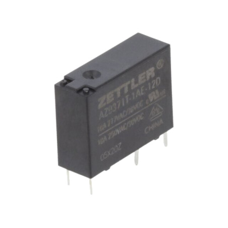 Releu: electromagnetic; SPST-NO; Ubobină: 12VDC; 10A; 10A/277VAC