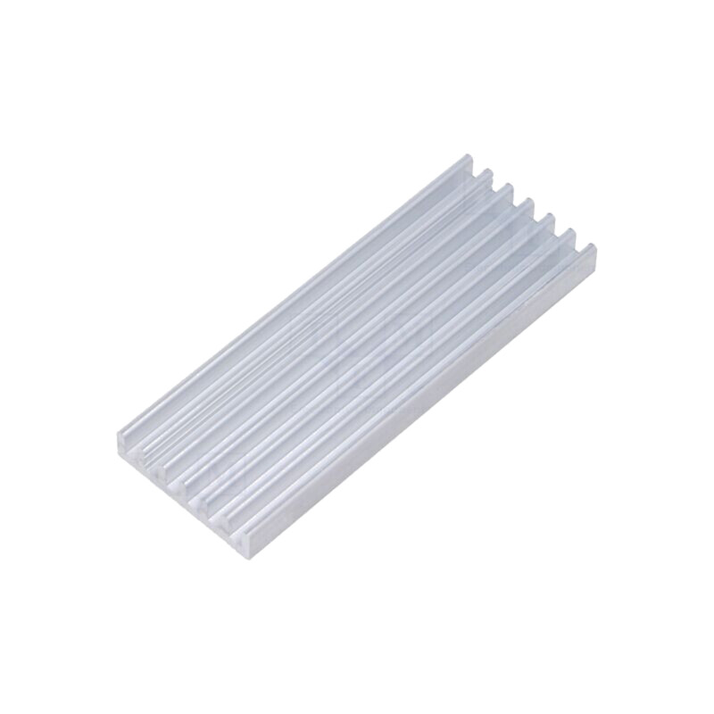 Radiator: extrudat; cu aripioare; naturală; L: 75mm; W: 27mm; H: 6mm Radiator: extrudat; cu aripioare; naturală; L: 75mm; W: 27mm; H: 6mm