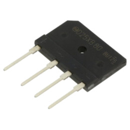 Punte redresoare: monofazat; Urmax: 800V; If: 25A; Ifsm: 350A; plată
