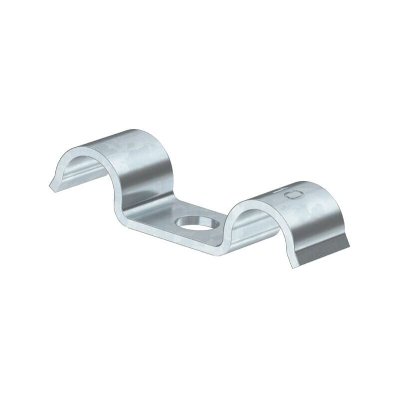 Clemă montată cu şurub; Øbuclă: 25mm; Øorif.mont: 6mm; W: 14mm