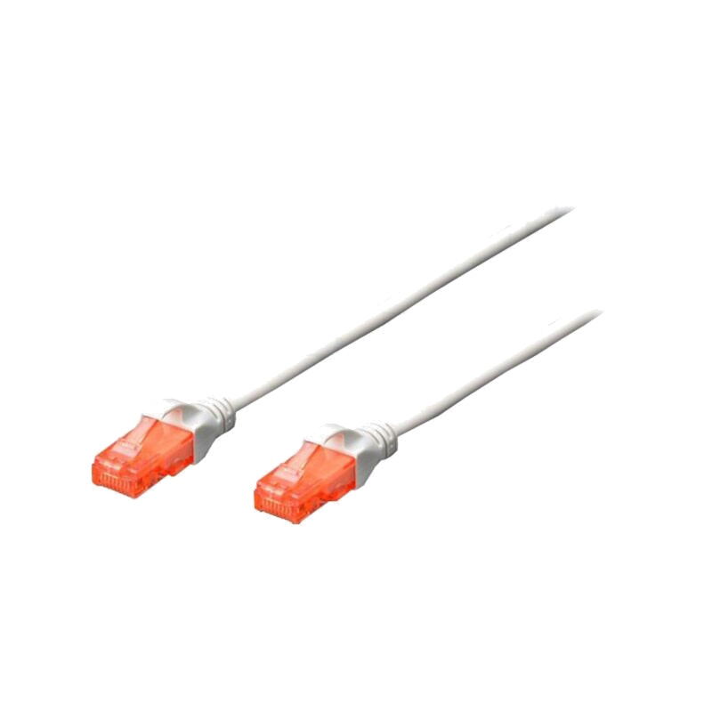 Patch cord; U/UTP; 5e; litat; CCA; PVC; alb; 2m; 26AWG