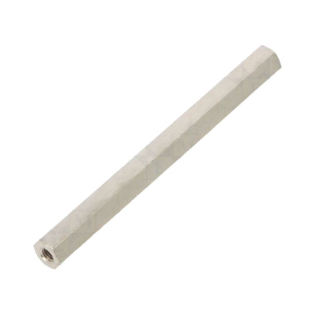 Piuliţă-distanţieră filetată; 65mm; Filet int: M3; hexagonală