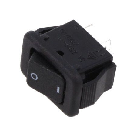 ROCKER; SPST-NO; Poz: 2; OFF-ON; 3A/250VAC; fără; PR; 0÷65°C