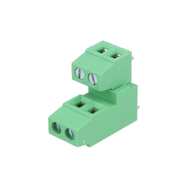 Regletă de conexiuni pt.PCB; în unghi 90°; 3,81mm; piste: 4; 12A