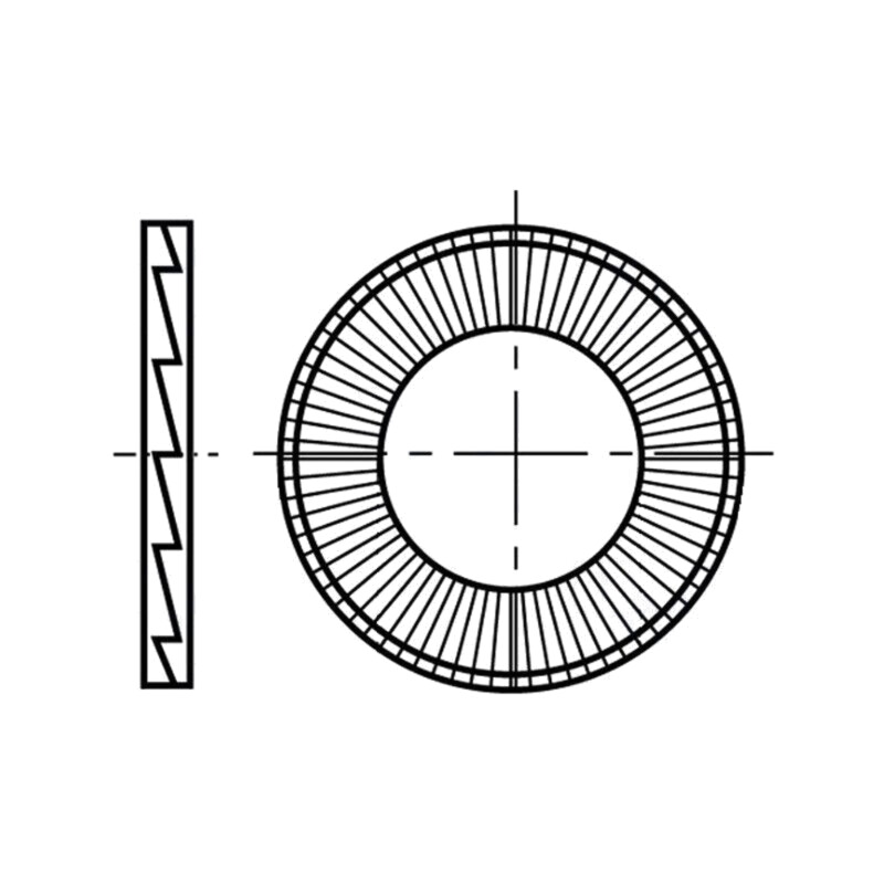 Şaibă; dinţată în interior,dinţată în exterior; M6; D13,5mm Şaibă; dinţată în interior,dinţată în exterior; M6; D13,5mm