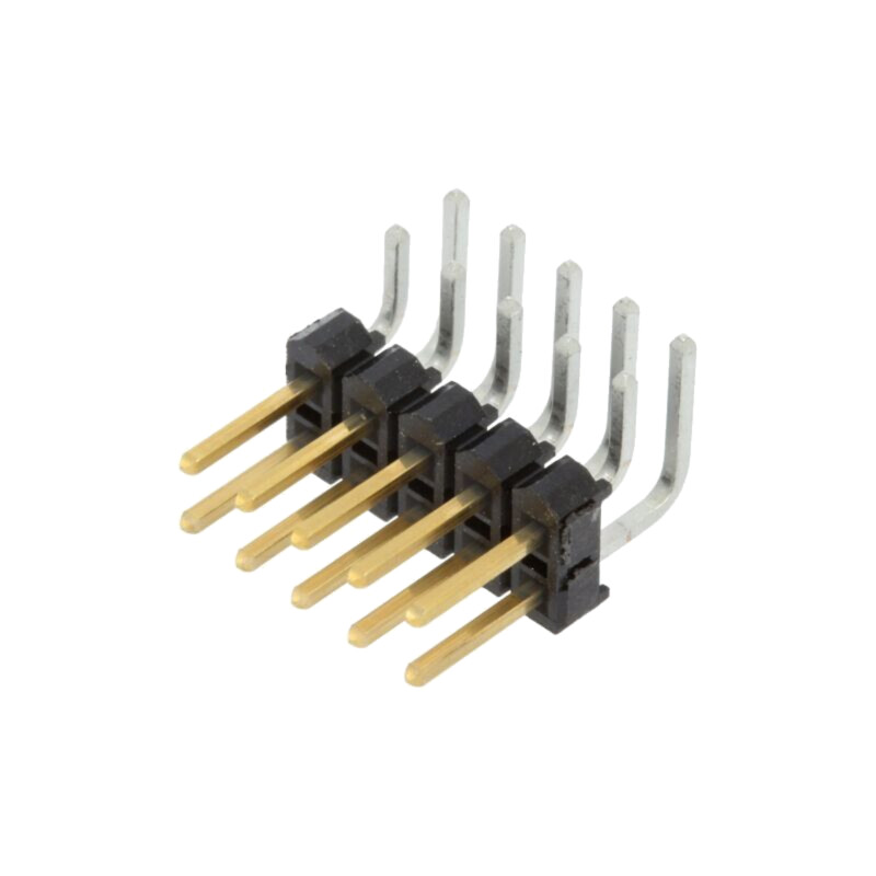 Conector: şiruri pini; şir pini; tată; PIN: 10; în unghi 90°; THT