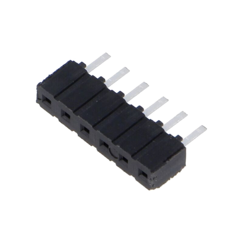 Conector: şiruri pini; tată; PIN: 6; 2,54mm; cositorit; THT; soclu