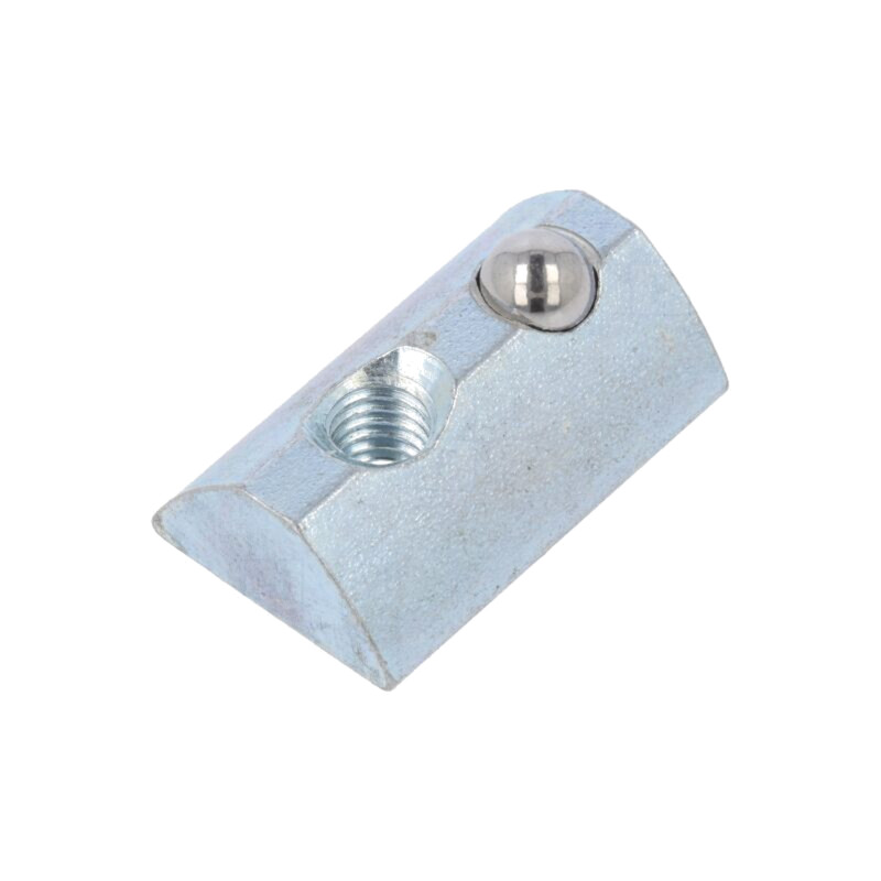 Piuliţă; pt.profile; Lăţime cant: 8mm; oţel; în T; Filet: M5