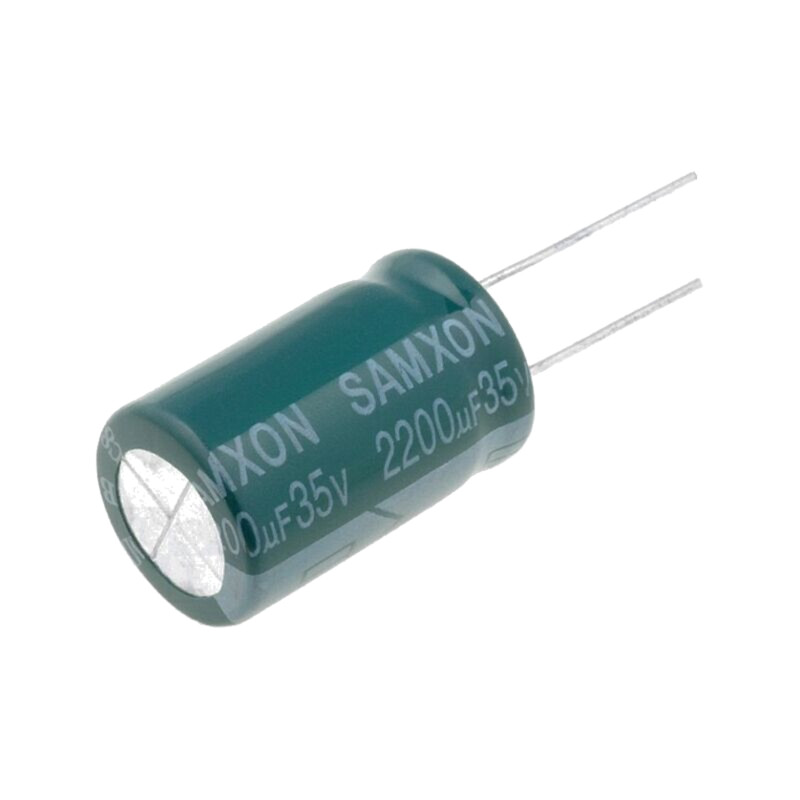 Condensator: electrolitic; low ESR; THT; 2200uF; 35VDC; Ø16x25mm
