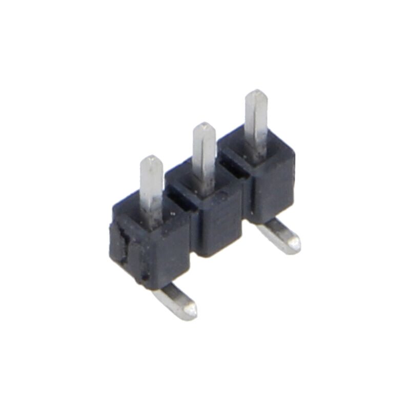 Conector: şiruri pini; tată; PIN: 3; 2,54mm; cositorit; SMT Conector: şiruri pini; tată; PIN: 3; 2,54mm; cositorit; SMT