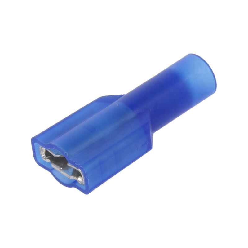 Terminal: plat; 6,4mm; 0,8mm; mamă; crimpat; pe cablu; izolată