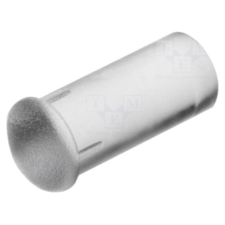 Tub pentru LED-uri; Ø3mm; Lung: 6,4mm; rotund; drept