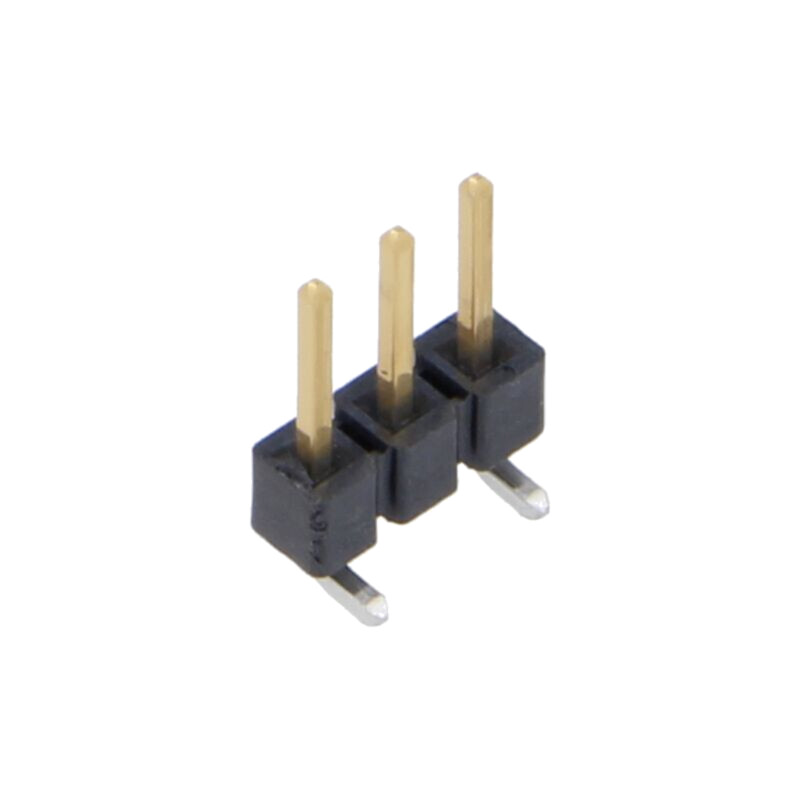 Conector: şiruri pini; tată; PIN: 3; 2,54mm; aurit; SMT; şir pini