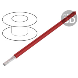Cablu; ÖLFLEX® HEAT 180 SiF A; 1x1mm2; litat; Cu; silicon; roşu