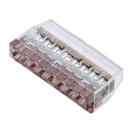Cu eliberare rapidă; bornă cu arc; 0,75÷4mm2; 600V; 24A; pe cablu