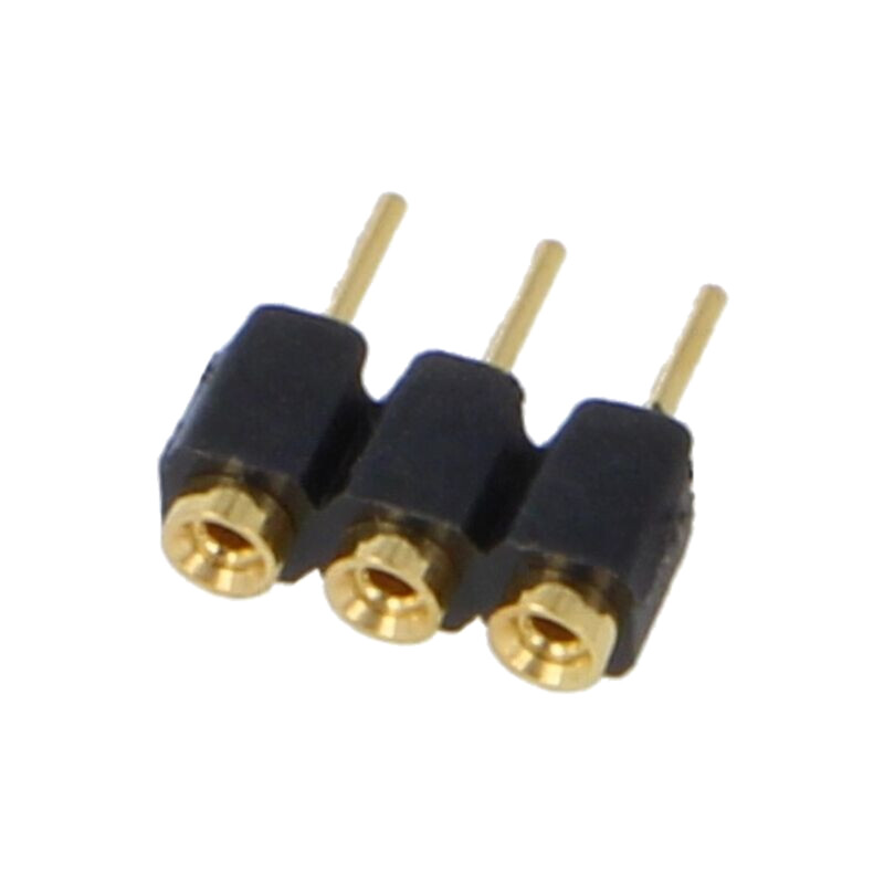 Conector: şiruri pini; soclu; mamă; PIN: 3; drept; 2,54mm; THT; 1x3