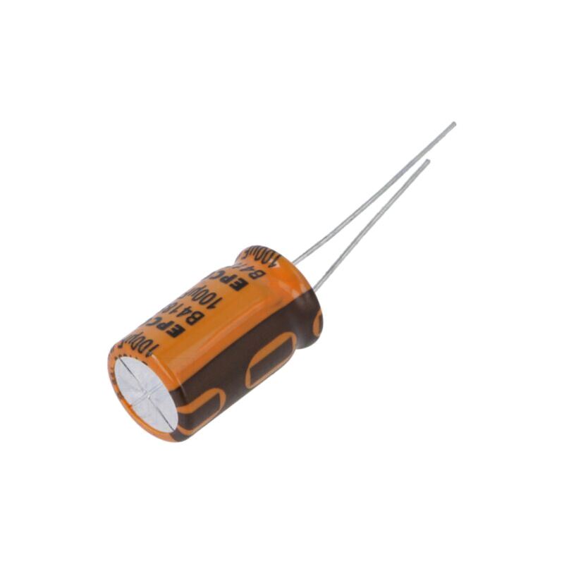 Condensator: electrolitic; THT; 100uF; 100VDC; Ø12,5x20mm; ±20%