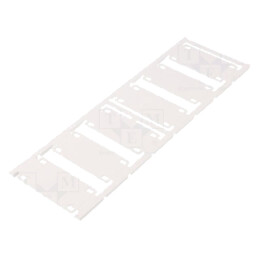 Etichetă; 7÷40mm; poliamidă 66; albă; -40÷100°C; UL94V-2; H: 60mm