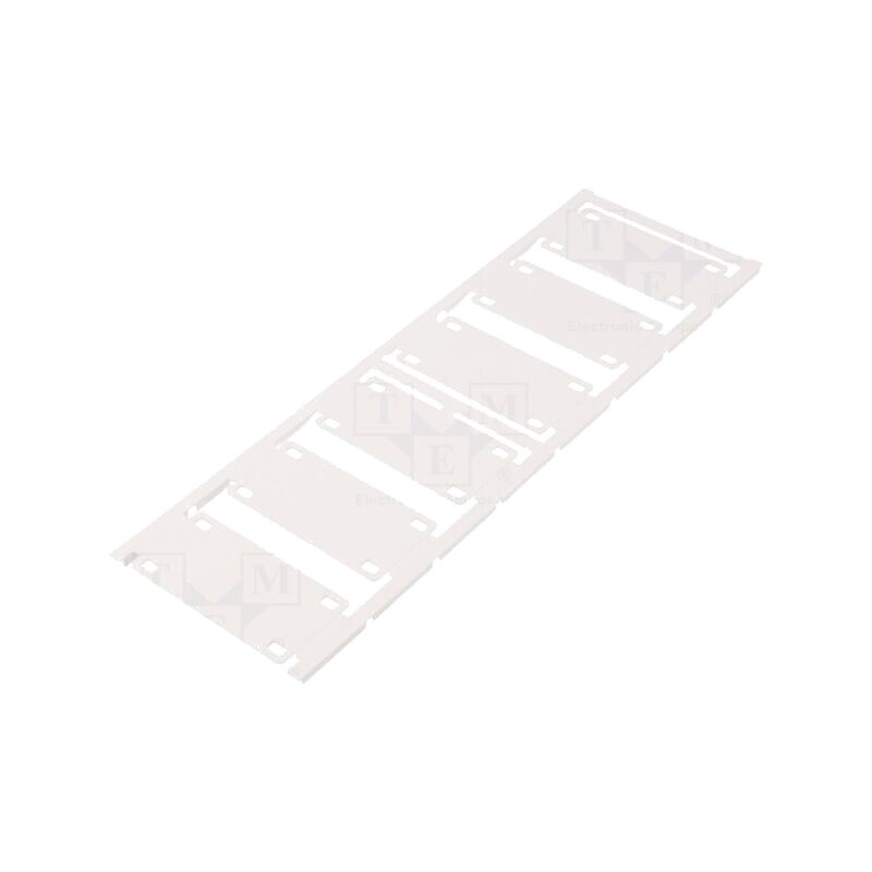 Etichetă; 7÷40mm; poliamidă 66; albă; -40÷100°C; UL94V-2; H: 60mm Etichetă; 7÷40mm; poliamidă 66; albă; -40÷100°C; UL94V-2; H: 60mm