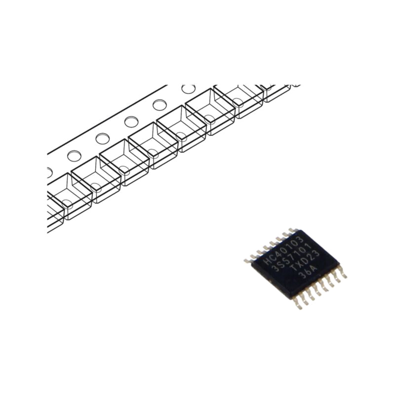IC: digital; 8bit,contor binar,sincron; CMOS; SMD; TTSOP16; HC