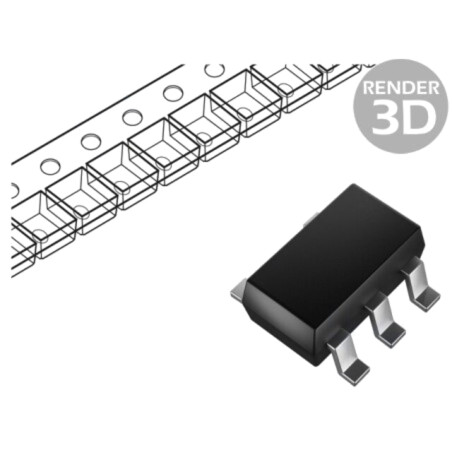 IC: power switch; high-side,USB switch; 3A; Ch: 1; P-Channel; SMD