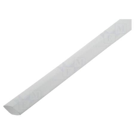 Manşon termocontractabil; fără adeziv; 2: 1; 12,7mm; L: 1m; albă