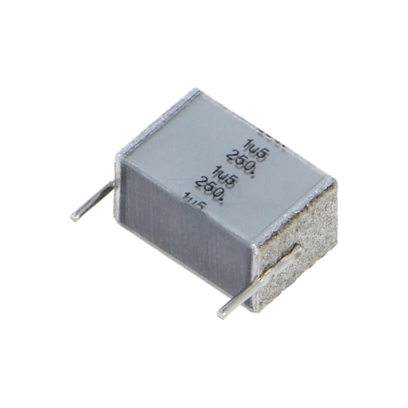 Condensator: cu poliester; 1,5uF; 160VAC; 250VDC; 15mm; ±10%; THT