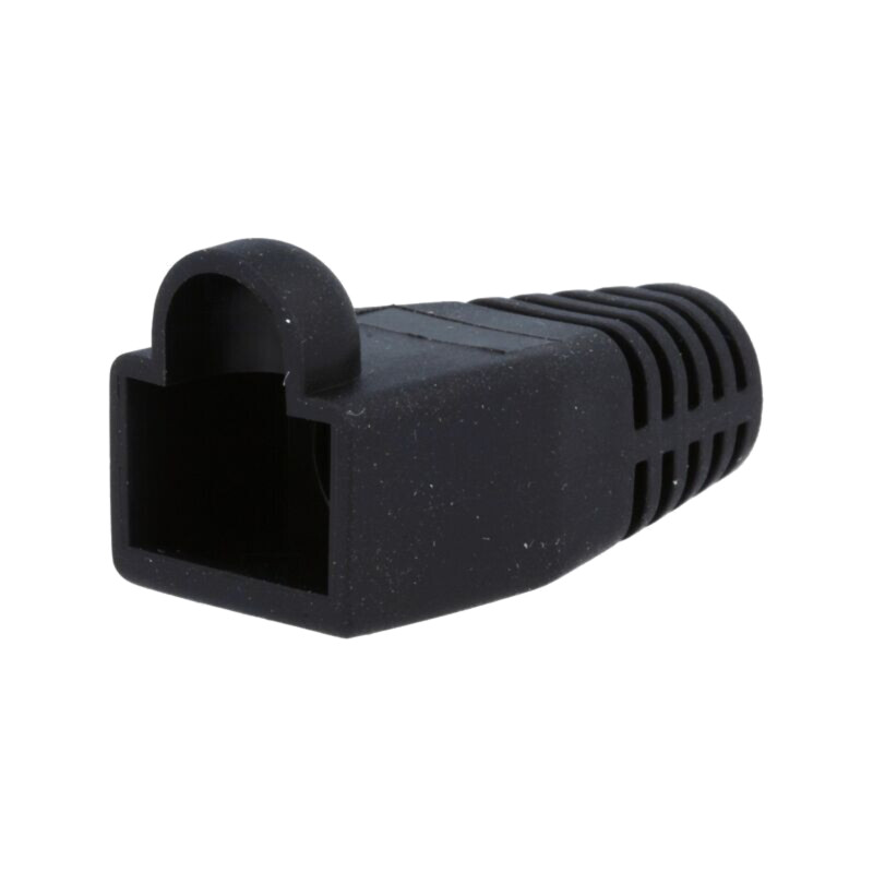 Protecţie mufă RJ45; 6mm; neagră