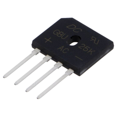 Punte redresoare: monofazat; Urmax: 800V; If: 25A; Ifsm: 350A; plată