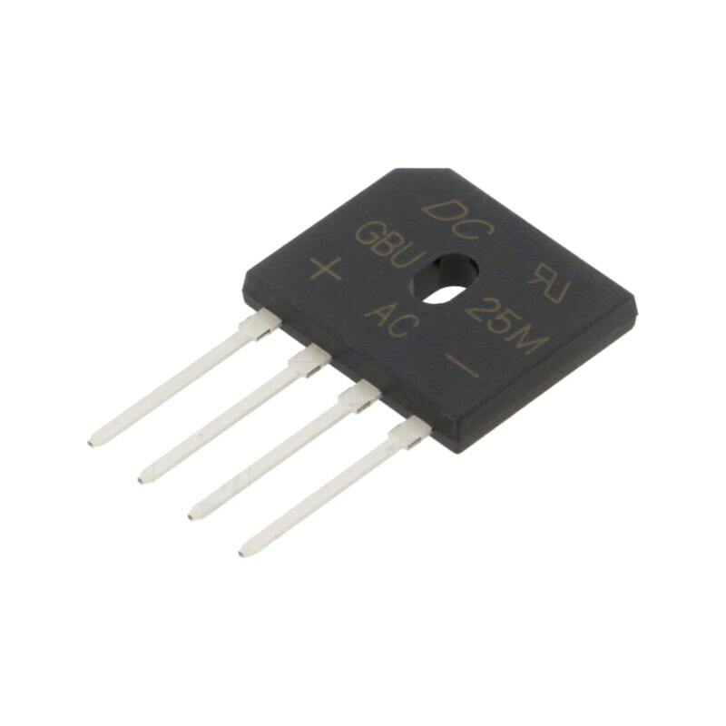Punte redresoare: monofazat; Urmax: 1kV; If: 25A; Ifsm: 350A; plată