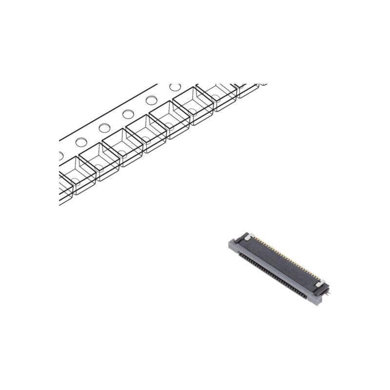 Conector: FFC/FPC; orizontală; PIN: 30; contacte inferioare,ZIF