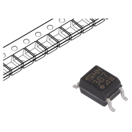 Optocuplor; SMD; Ch: 1; OUT: tranzistori; Uizol: 3,75kV; Uce: 80V