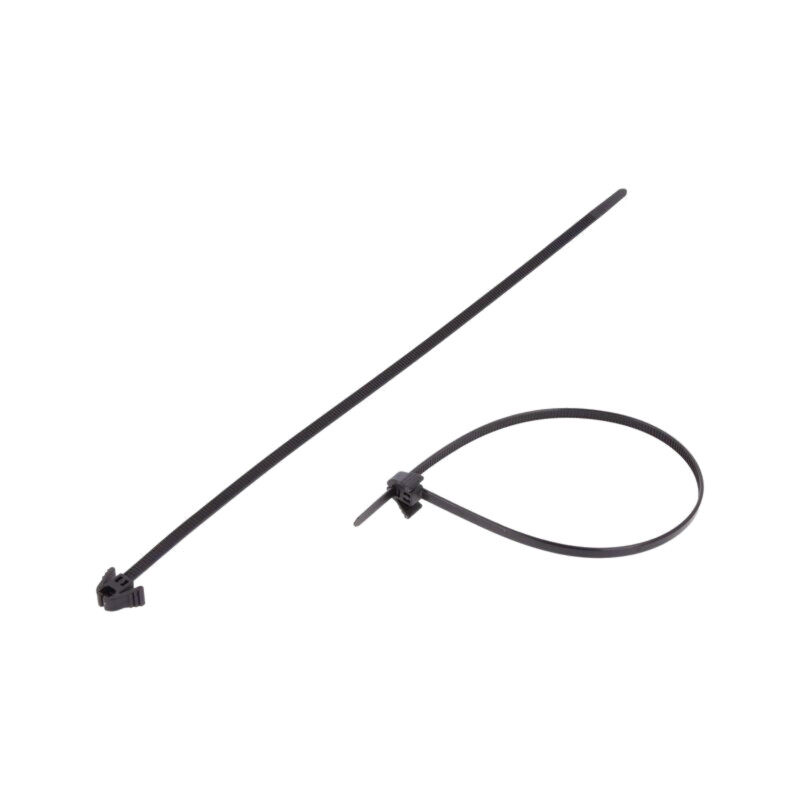 Colier de strângere; L: 305mm; W: 4,7mm; neagră; poliamidă; 135N