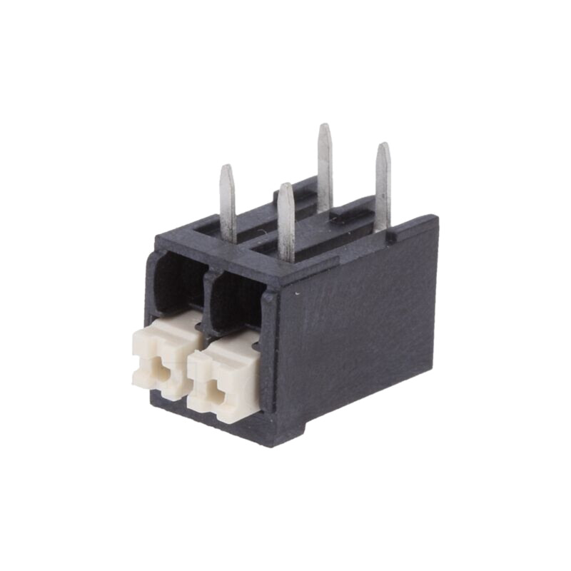 Regletă de conexiuni pt.PCB; în unghi 90°; 3,5mm; piste: 2; 17,5A Regletă de conexiuni pt.PCB; în unghi 90°; 3,5mm; piste: 2; 17,5A