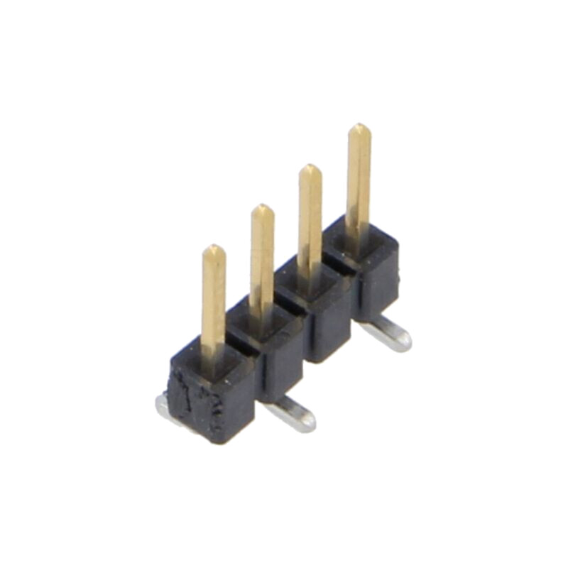 Conector: şiruri pini; tată; PIN: 4; 2,54mm; aurit; SMT; şir pini