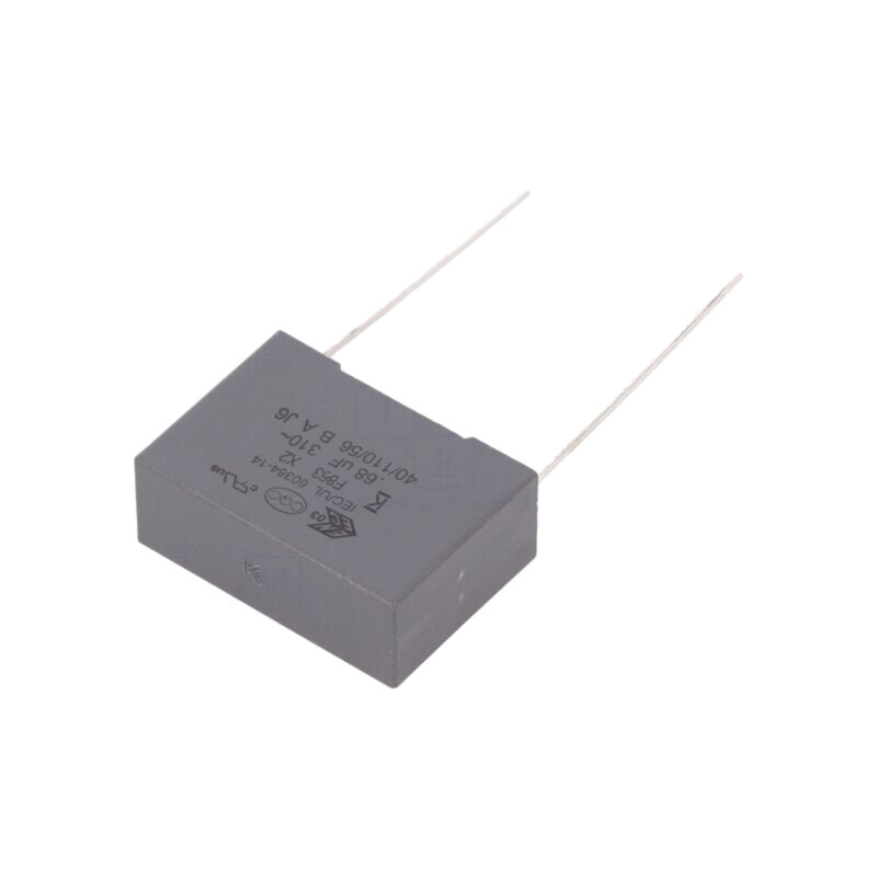 Condensator: cu polipropilenă; X2; F863; 0,68uF; 26,5x18,5x10mm Condensator: cu polipropilenă; X2; F863; 0,68uF; 26,5x18,5x10mm