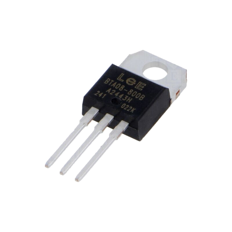 Triac; 800V; 8A; TO220AB; Igt: 50mA; Ufmax: 1,55V Triac; 800V; 8A; TO220AB; Igt: 50mA; Ufmax: 1,55V