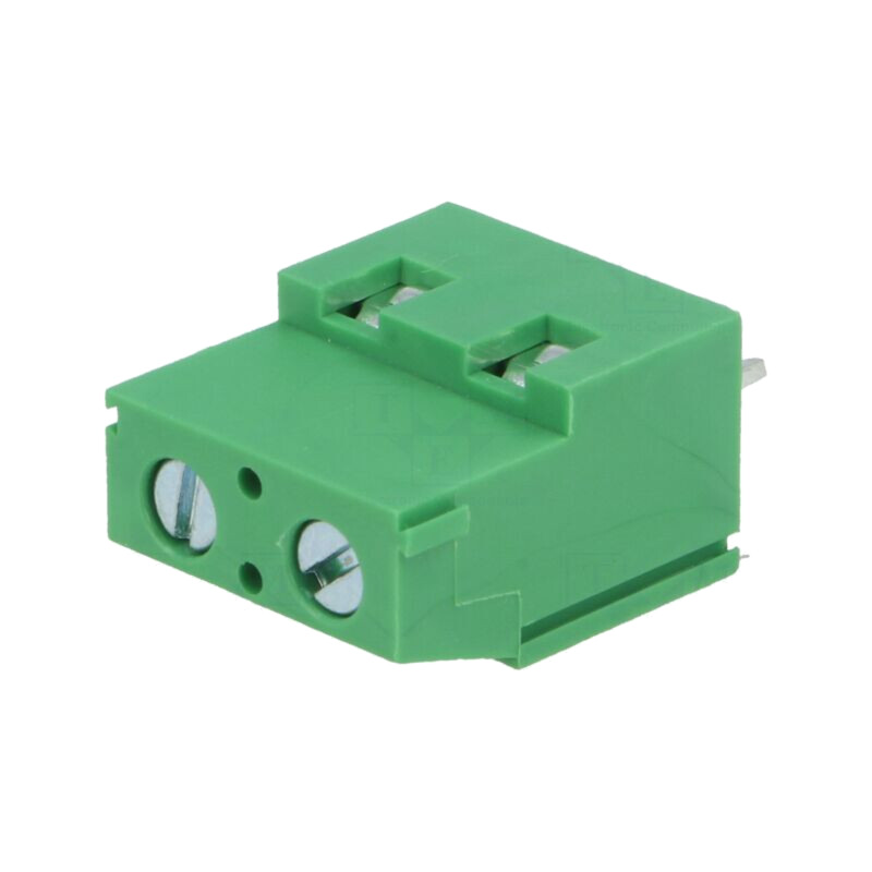 Regletă de conexiuni pt.PCB; în unghi 90°; 7,5mm; piste: 2; 16A Regletă de conexiuni pt.PCB; în unghi 90°; 7,5mm; piste: 2; 16A